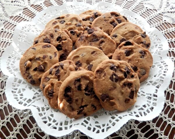 chocolate chip cookies, butter, sugar