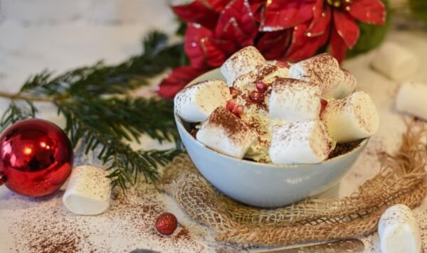 marshmallows, bowl, sweets